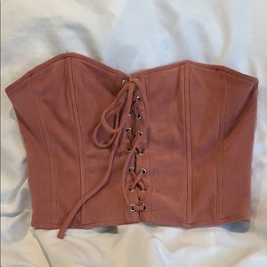 Blush corset top